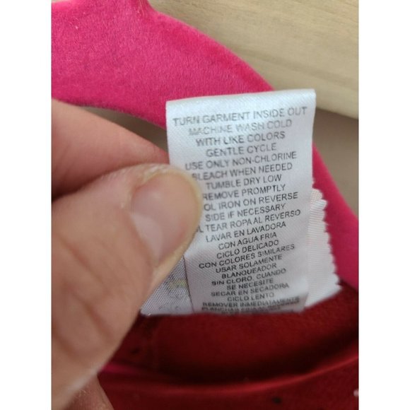 𝅺Dollie and Me Girls Dress Size 8 Red Bell Long Sleeve Bow Detail Sequined Flar - Picture 8 of 8